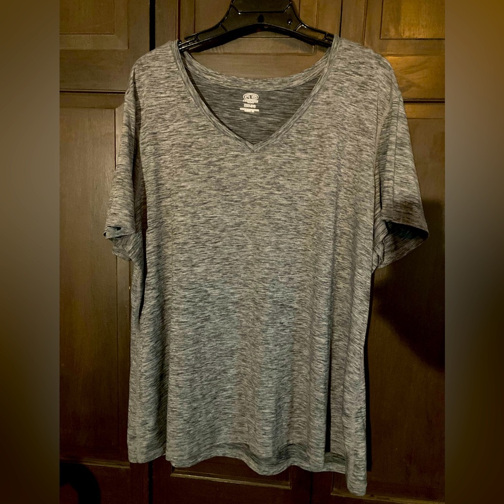 Athletic Works (Walmart) XXXL (3X) Gray Workout Shirt